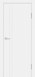 Товар Межкомнатная дверь П-20 ал. молдинг Хром Белый